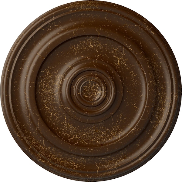 Ekena Millwork Kepler Traditional Medallion (For Canopies up to 5 1/4"), 23 5/8"OD x 1 3/4"P, Root Beer Crackle CM24KPRBC - main